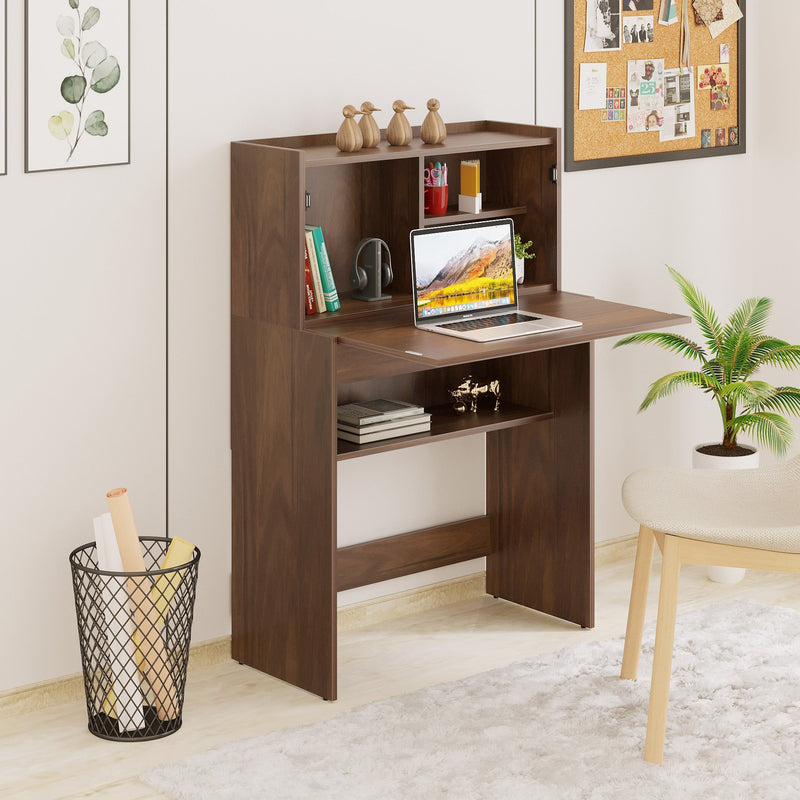 Karmiya Study and Computer Table for Home or Office (Brown Maple)