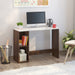 Mallium Study Table - Without Keyborad Slider |Maple & White