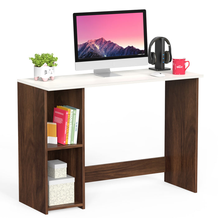 Mallium Study Table - Without Keyborad Slider |Maple & White