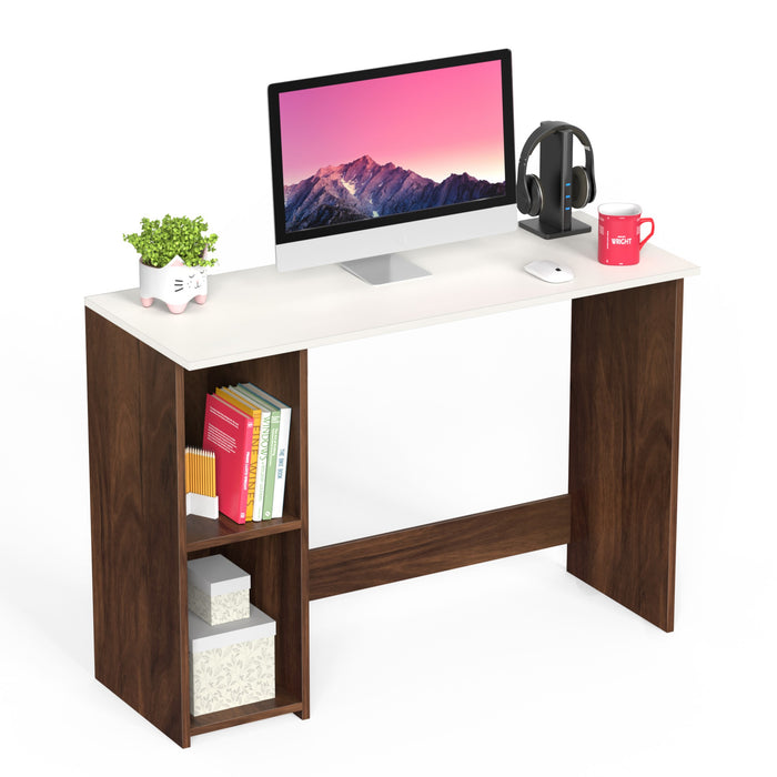 Mallium Study Table - Without Keyborad Slider |Maple & White