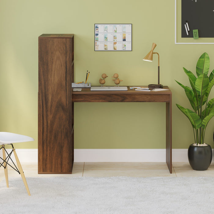 Radisso Study and Computer Laptop Table for Home or Office, WFH Desk (Brown Maple)