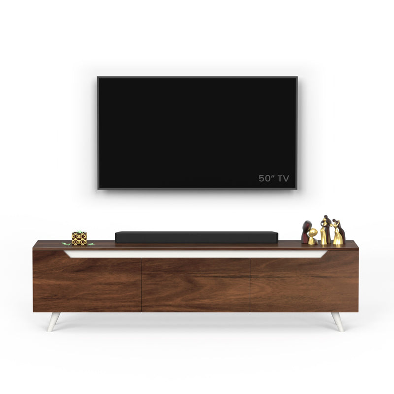 Blesky TV Unit & Cabinet Ideal for TV Upto 65” (Brown Maple - DIY)