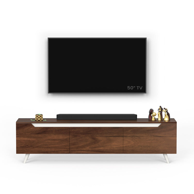 Blesky TV Unit & Cabinet Ideal for TV Upto 65” (Brown Maple - DIY)