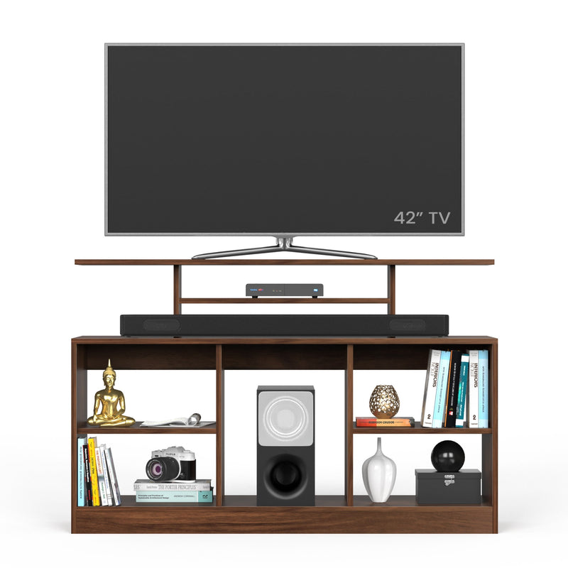 Bevlyn  TV Entertainment Unit & Cabinet Ideal for TV Upto 50” (Brown Maple)