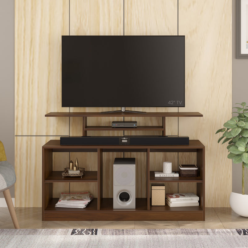 Bevlyn  TV Entertainment Unit & Cabinet Ideal for TV Upto 50” (Brown Maple)