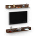 Kunsua Engineering Wood Wall Mount TV Entertainment Unit Set Top Box Stand/TV |Maple