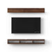 Kunsua Engineering Wood Wall Mount TV Entertainment Unit Set Top Box Stand/TV |Maple