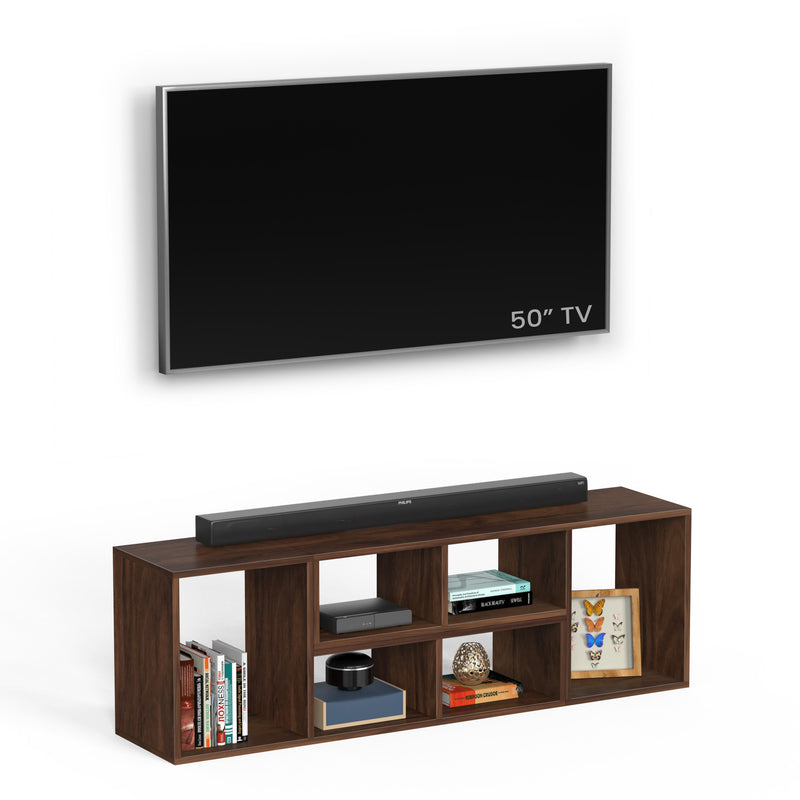 Petel TV Entertainment Unit & Storage Unit (Brown Maple)