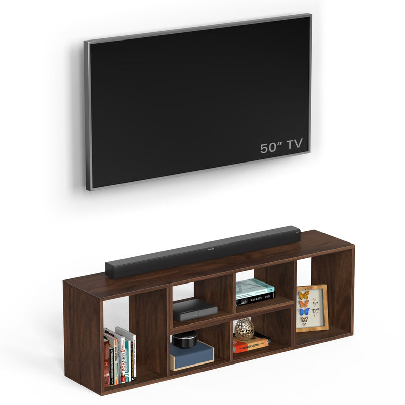Petel TV Entertainment Unit & Storage Unit (Brown Maple)