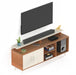 Skiddo TV Unit, Ideal for 55" |Walnut