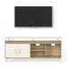 Skiddo TV Unit, Ideal for 55" |European Oak & White