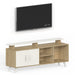 Skiddo TV Unit, Ideal for 55" |European Oak & White