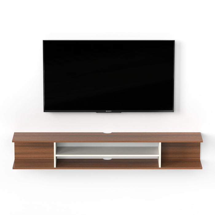 Sanque Tv Unit large (Premyrr range, Walnut & White)