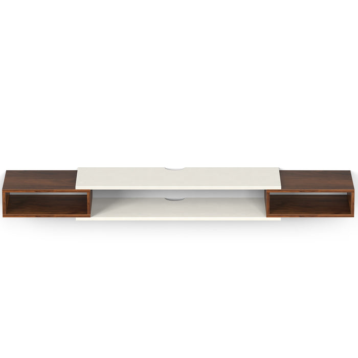 Toska Slim Set Top Box - Large |Maple & Frosty White