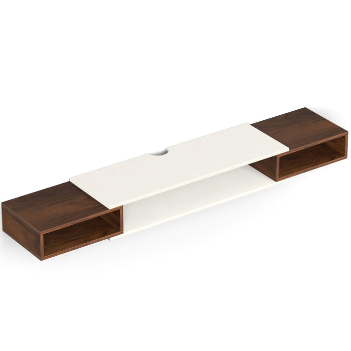 Toska Slim Set Top Box - Large |Maple & Frosty White