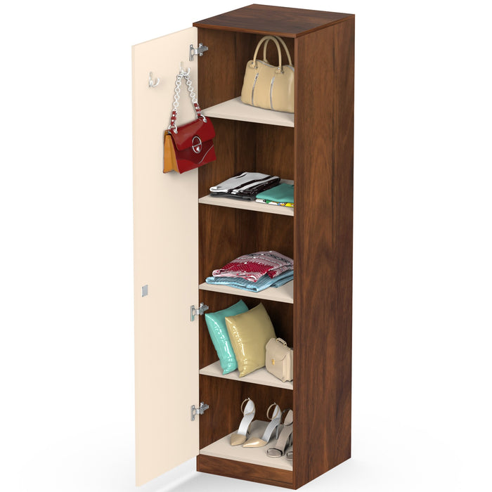 Andrie Single Door Wardrobe |Maple