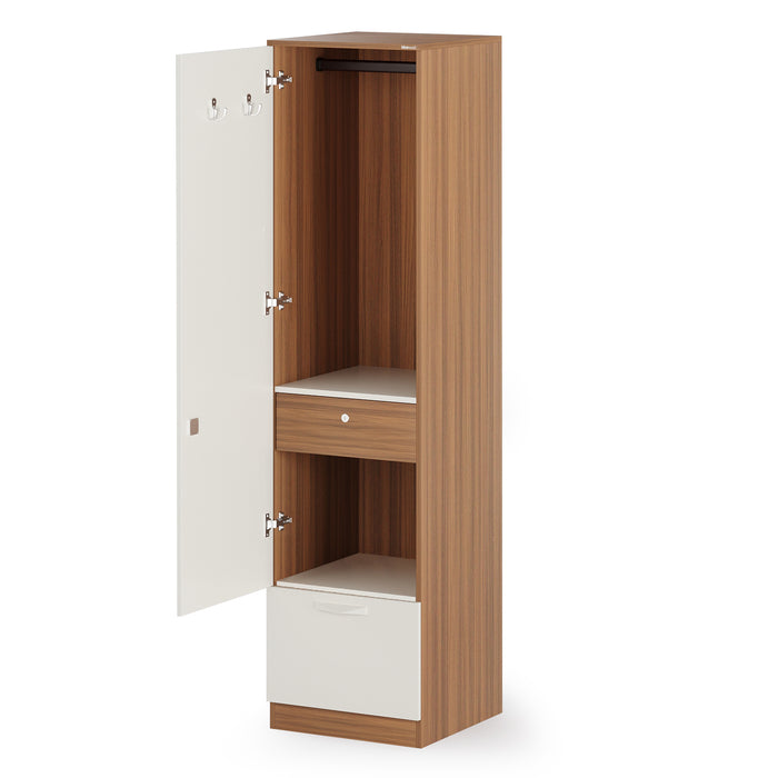 Andrie Single Door Wardrobe with one Drawer