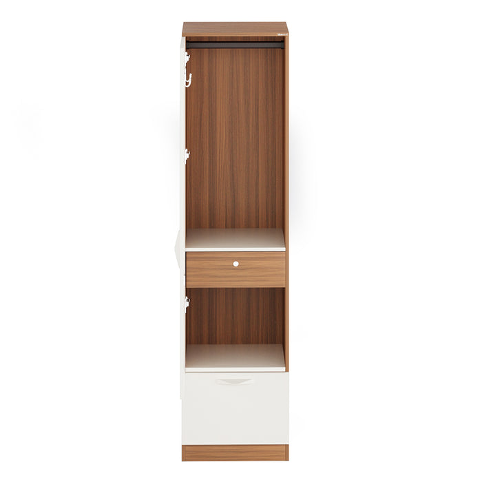 Andrie Single Door Wardrobe with one Drawer