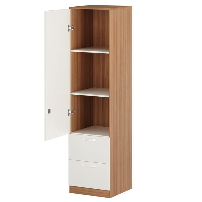 Andrie  Single Door Wardrobe with Two Drawer