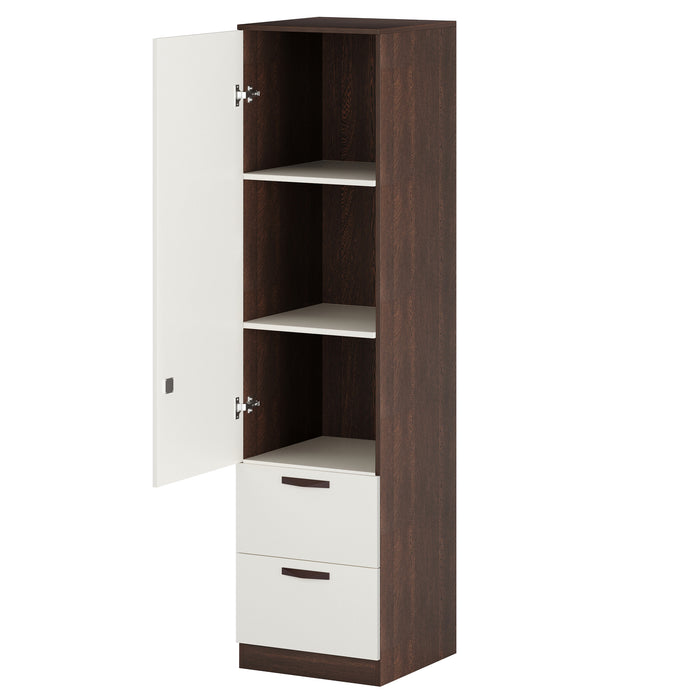 Andrie Single Door Wardrobe with Two Drawer