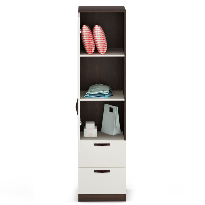 Andrie Single Door Wardrobe with Two Drawer