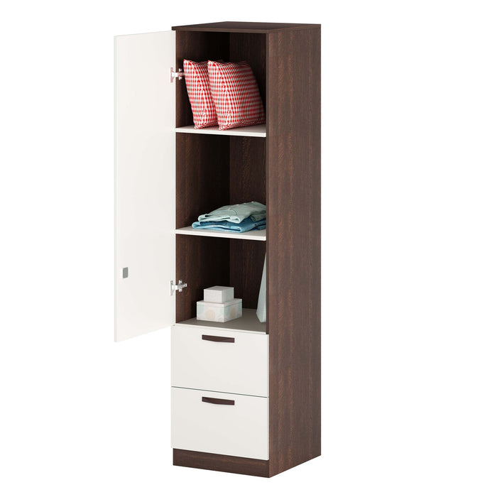 Andrie Single Door Wardrobe with Two Drawer