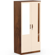 Andrie 2 Door Wardrobe with Mirror and Drawer |Maple