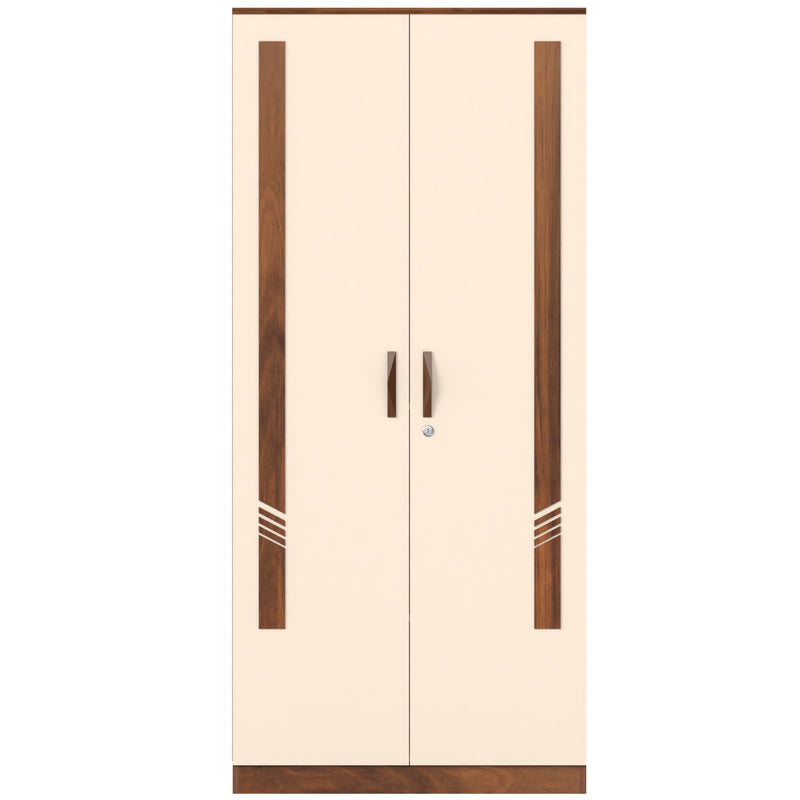 Andrie 2 Door Wardrobe with Drawer |Maple & White