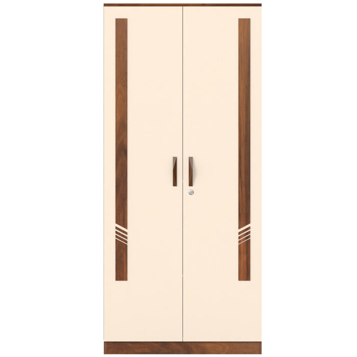 Andrie 2 Door Wardrobe with Drawer |Maple & White