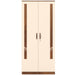 Andrie 2 Door Wardrobe with Drawer |Maple & White