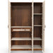 Andrie 3 Door Wardrobe with Mirror and Drawer |Maple & Beige