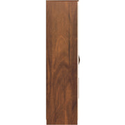 Andrie 3 Door Wardrobe with Mirror and Drawer |Maple & Beige