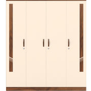 Andrie 4 Door Wardrobe with Drawer |Maple & White