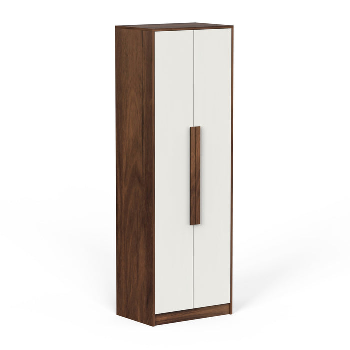 Maltein Mini Engineered Wood 2 Door Wardrobe/Clothes Storage Rack Organizer Almirah Cupboard with Shelves for Bedroom Home Furniture