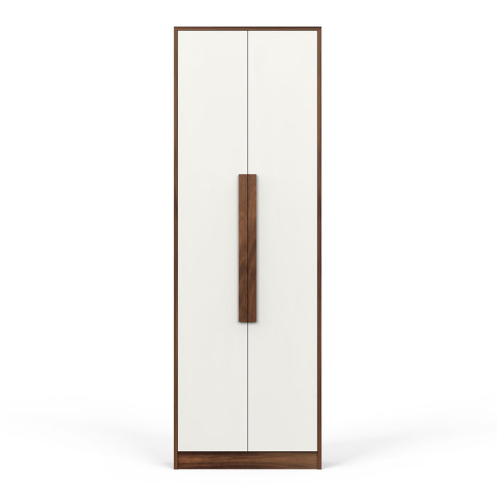 Maltein Mini Engineered Wood 2 Door Wardrobe/Clothes Storage Rack Organizer Almirah Cupboard with Shelves for Bedroom Home Furniture
