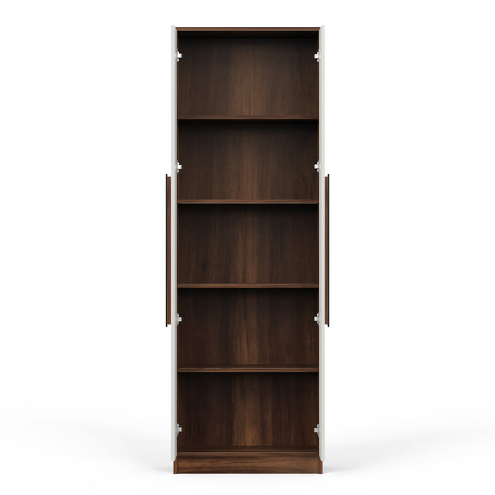 Maltein Mini Engineered Wood 2 Door Wardrobe/Clothes Storage Rack Organizer Almirah Cupboard with Shelves for Bedroom Home Furniture