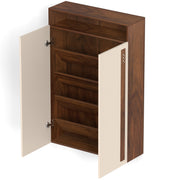 Whartin Shoe Rack |Maple & Beige