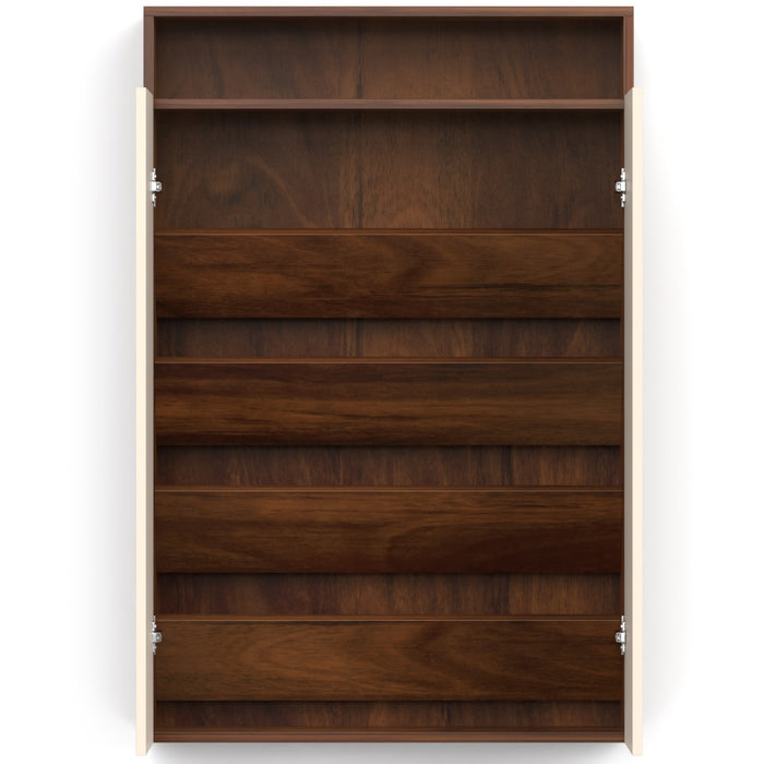 Whartin Shoe Rack |Brown Maple