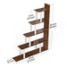 Wolabey Ladder Style Bookshelf |Maple & White