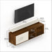 Skiddo TV Unit, Ideal for 55" |Brown Maple & Frosty