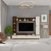 Fenily TV Unit |Brown Maple & Beige