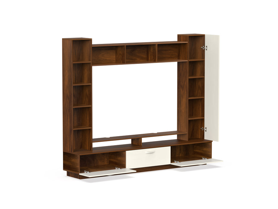 Fenily TV Unit |Brown Maple & Beige