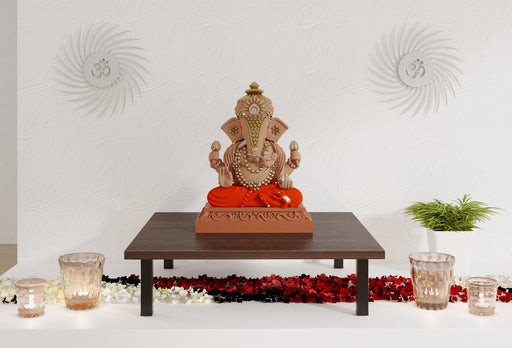 18" Ved Pooja Chowki |Wenge