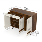 Kaspen Shoe Rack |Maple & White