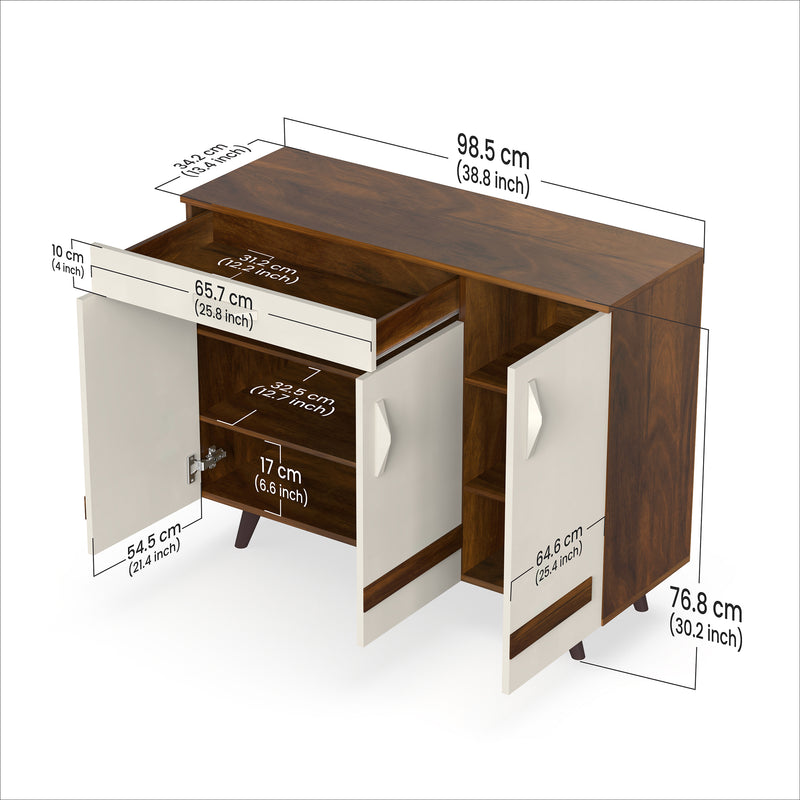Kaspen Shoe Rack |Maple & White