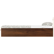 Maltein King Size Bed |Brown Maple & Beige
