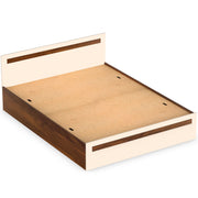 Maltein King Size Bed |Brown Maple & Beige