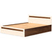 Maltein Queen Size Bed |Brown Maple & Beige