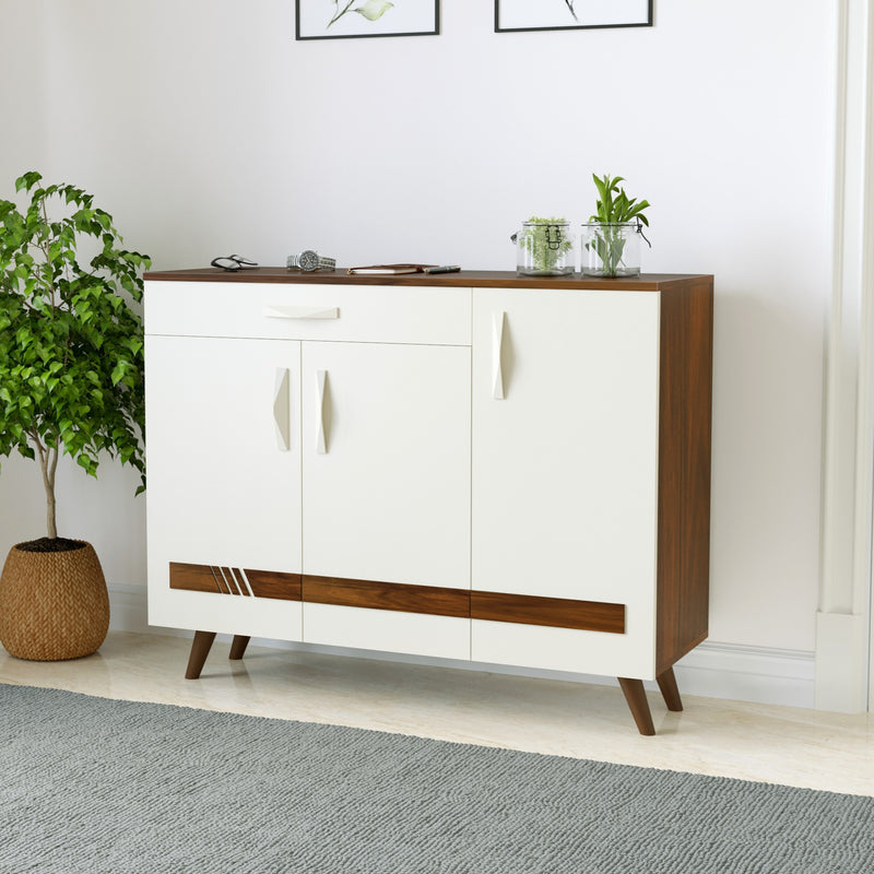 Kaspen Shoe Rack |Maple & White
