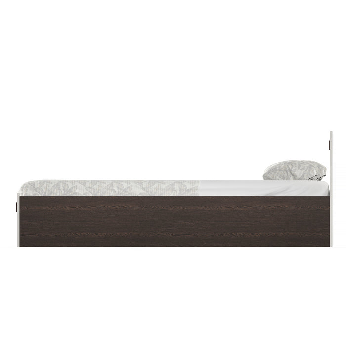 Maltein Queen Size Bed |Wenge & White